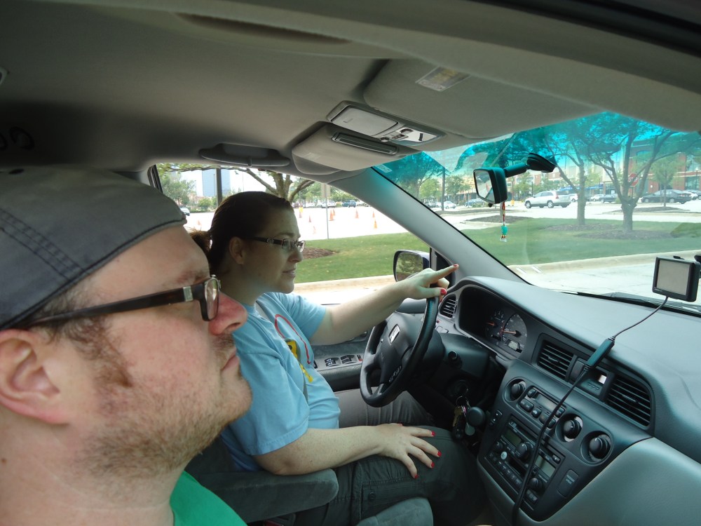 Winklehammer on tour with his wife and vibraphonist, Vivian le Vivian, circa 2040.