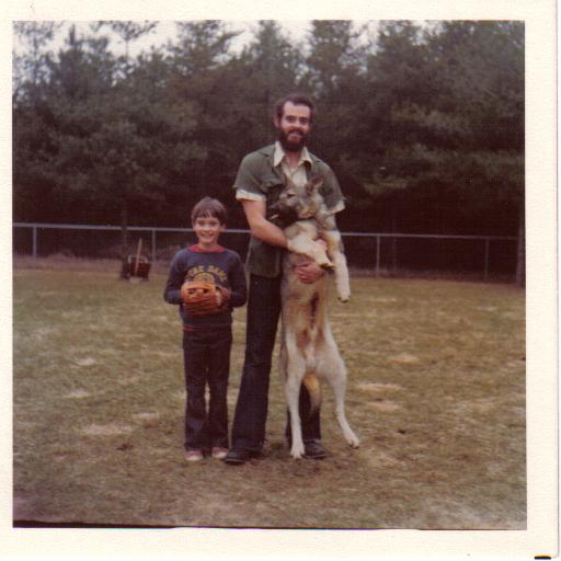 Dad, Chris, and Honz, 1979.