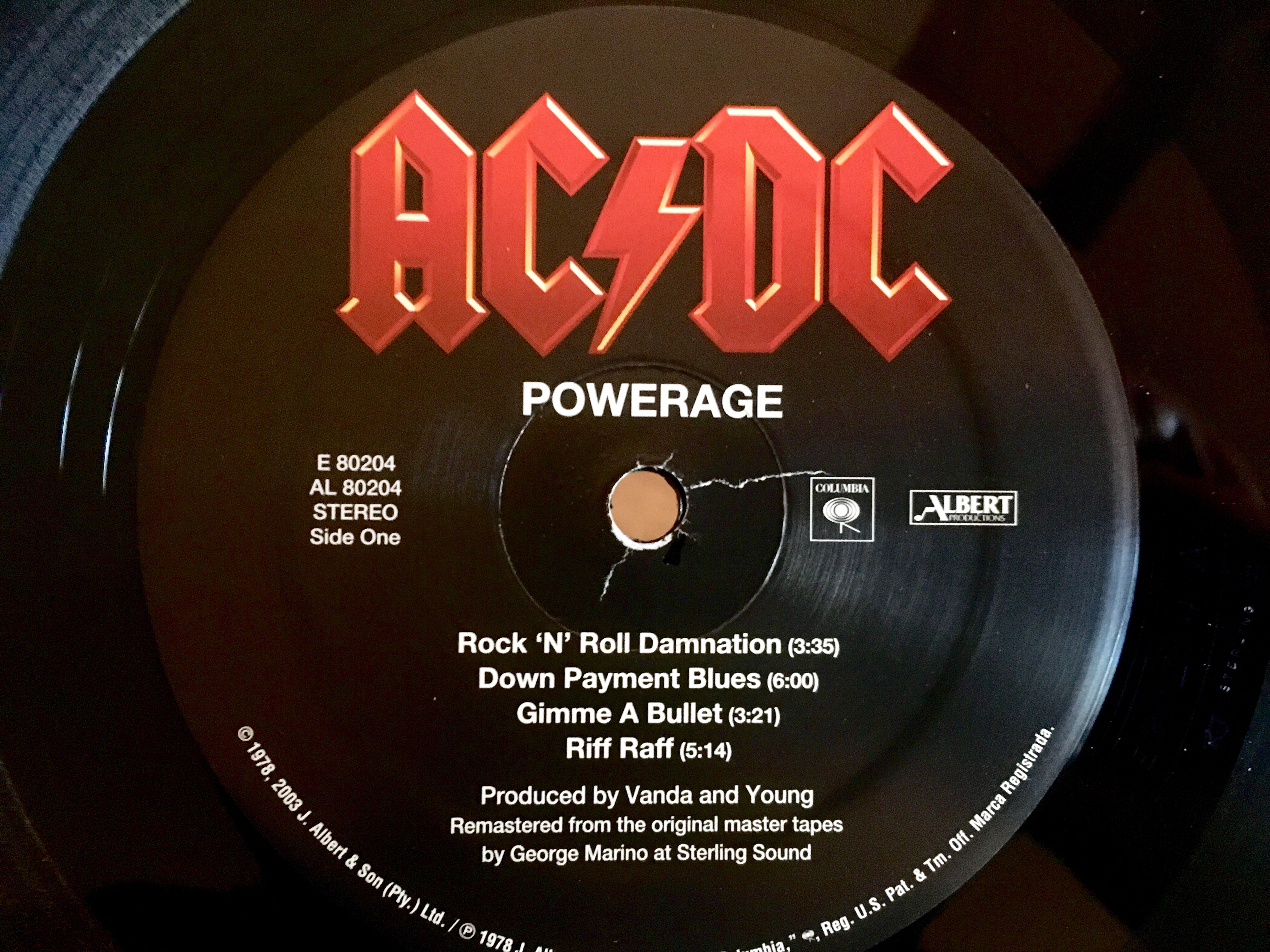 米LP AC/DC Powerage E80204 Columbia /00260 AC/DC Powerage LP